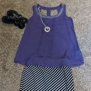 Cato Woman Purple Embellished Blouse 14/16